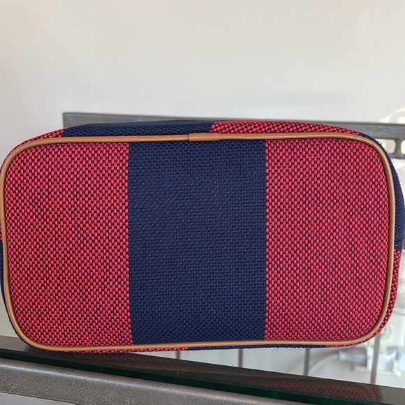 Boden Red Navy Stripped Bucket Bag - Picture 4 of 6
